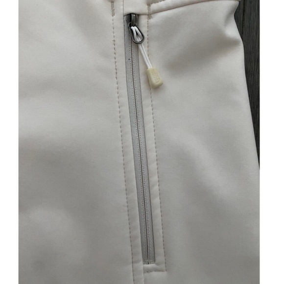 ~ SOLD ~THE NORTH FACE Small Women's Apex Windproof Soft Shell Jacket Coat White - Picture 7 of 12